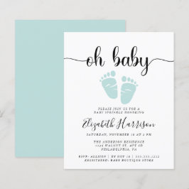 Lámina Invitación a la salpicadura verde de leche para be