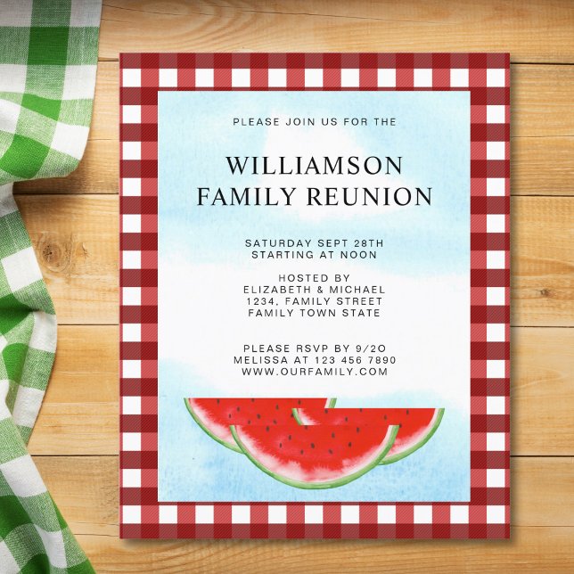Lámina Invitación a la sandía de la reunión de familia de (Subido por el creador)