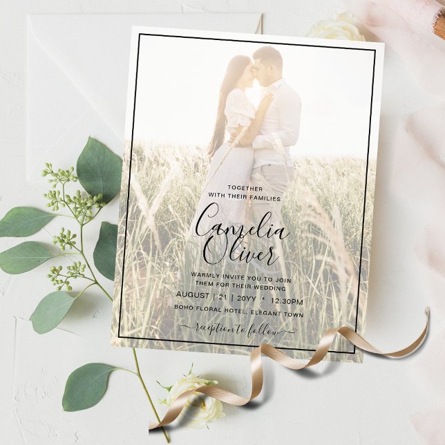 Lámina Invitación a la superposición de fotos del Boda de (Subido por el creador)