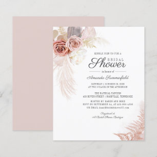 Lámina Invitación a la terraza de hierba de Pampas Shower