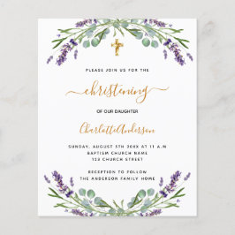 Lámina Invitación a lavender eucalyptus con bautizos pres