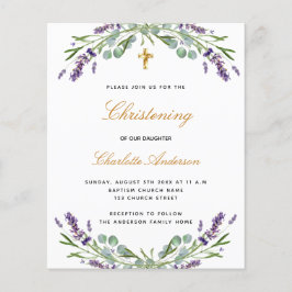 Lámina Invitación a lavender eucalyptus con bautizos pres