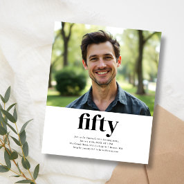 Lámina Invitación a los 50 años de Black & White
