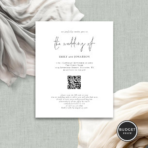 Lámina Invitación a matrimonio de código QR con guión mod