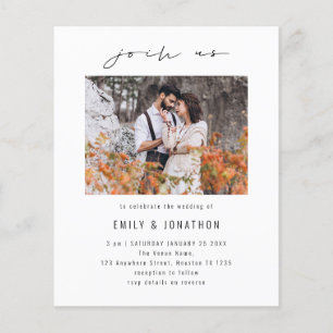 Lámina Invitación a matrimonio de código QR de la foto ma