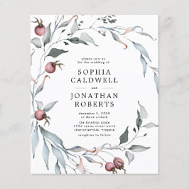 Lámina Invitación a matrimonio de código QR para Berries 