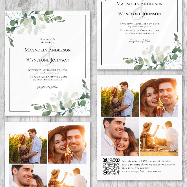 Lámina Invitación a matrimonio de código QR para foto de  (Subido por el creador)