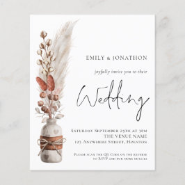 Lámina Invitación a matrimonio de código QR para pastas d