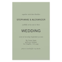 Invitación a matrimonio de código QR verde simple 