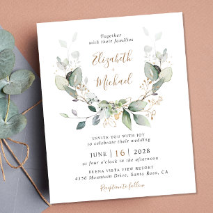 Lámina Invitación a matrimonio de fotografía de código QR