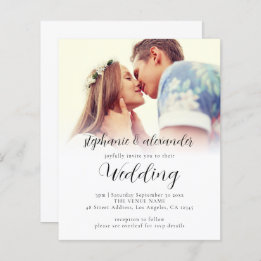Lámina Invitación a matrimonio de fotos de código QR con