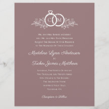 Invitación a matrimonio de fotos de malva Minimali