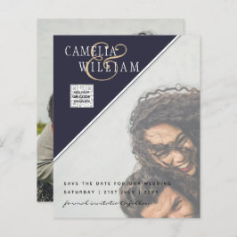 Lámina Invitación a matrimonio de fotos de presupuesto Co