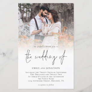 Lámina Invitación a matrimonio de guión gráfico moderno d