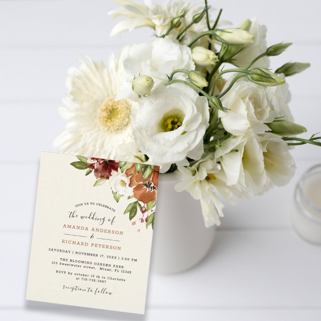Lámina Invitación a matrimonio de Naranjas florales de ot (Subido por el creador)