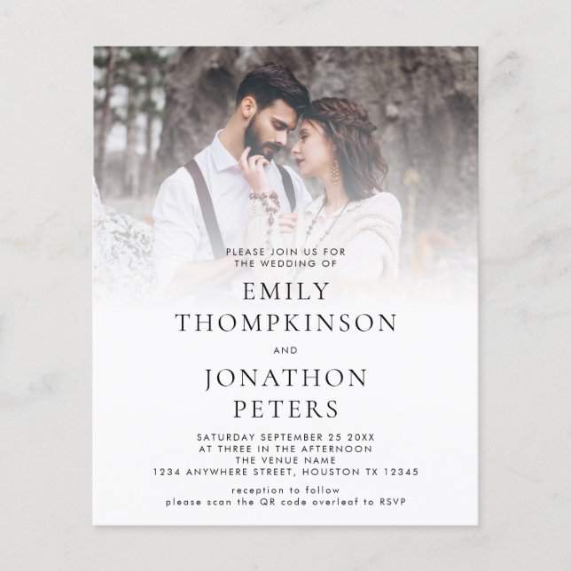 Lámina Invitación a matrimonio de Personalizado de presup (Anverso)