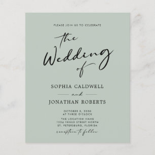 Lámina Invitación a matrimonio de sabios de caligrafía de