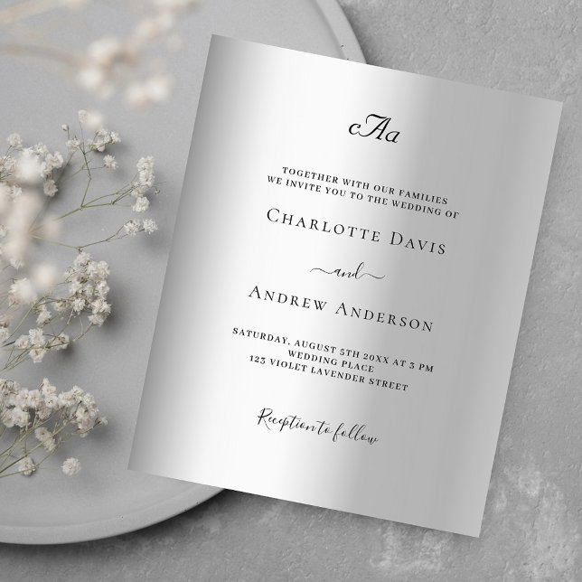 Lámina Invitación a matrimonio formal con presupuesto par (Subido por el creador)