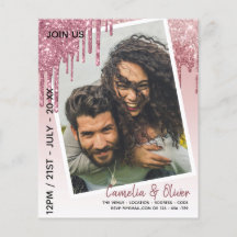 Invitación a matrimonio por sobreposición de foto