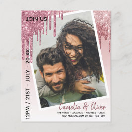 Lámina Invitación a matrimonio por sobreposición de foto 