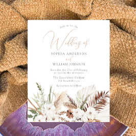 Lámina Invitación a matrimonio presupuestal de Flores Bla