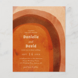 Lámina Invitación a matrimonio presupuestal de Naranja qu