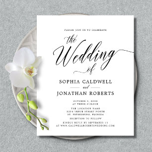 Lámina Invitación a matrimonio RSVP del sitio web de cali