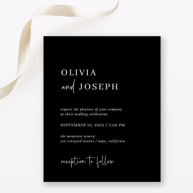 Lámina Invitación a matrimonio simple y moderna de presup (Subido por el creador)