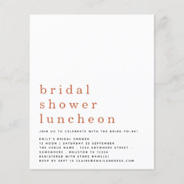 Lámina Invitación a mediodía para la ducha de novia barat