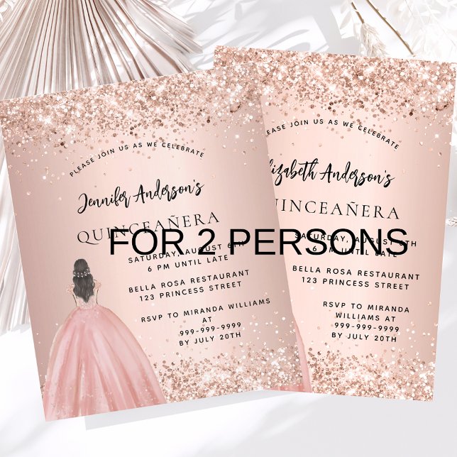 Lámina Invitación a mellizos de chica de vestimenta rosa  (Subido por el creador)