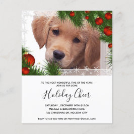 Lámina Invitación a Navidades de perros del recuperador d