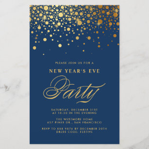 Lámina Invitación a Nochevieja de la Marina de Confetti d