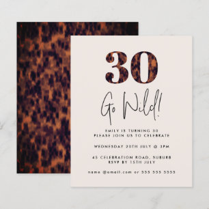 Lámina Invitación a papel de presupuesto de cumpleaños nú