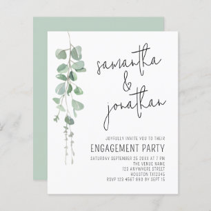 Lámina Invitación a participar en guión de eucalipto de p