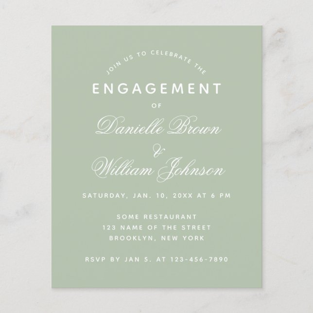 Lámina Invitación a participar en un presupuesto simple d (Anverso)