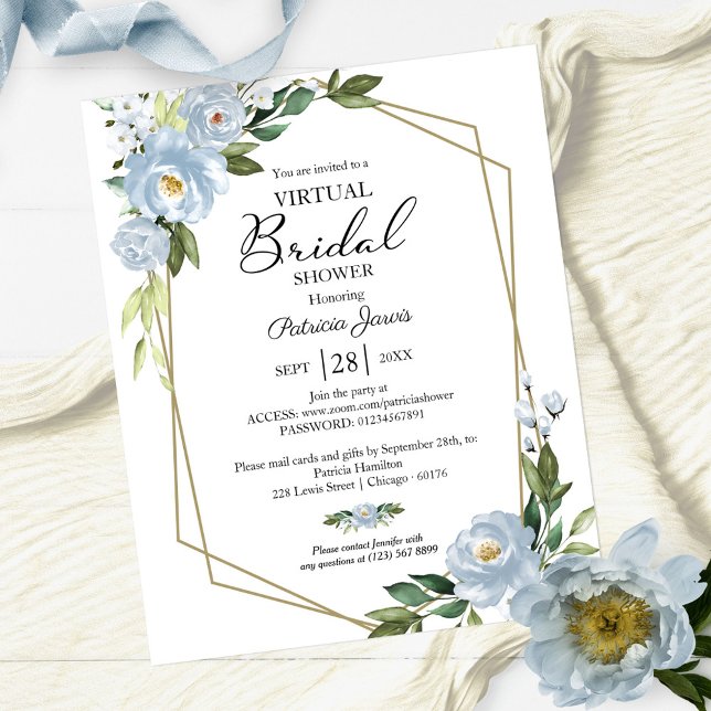 Lámina Invitación a presupuesto de ducha de novia virtual (Subido por el creador)
