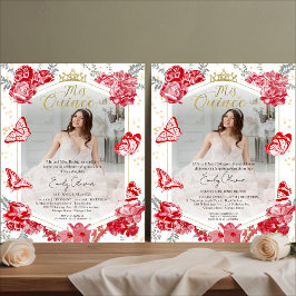 Lámina Invitación a presupuesto de foto de mis quinceañer