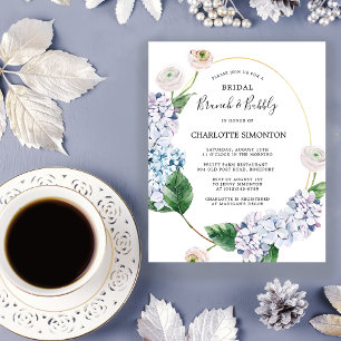 Lámina Invitación a quemar de brunch de Rosa Hydrangea Bu
