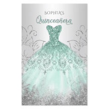 Invitación a Quinceañera con vino espumoso de Aqua
