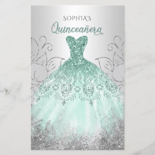 Lámina Invitación a Quinceañera con vino espumoso de Aqua