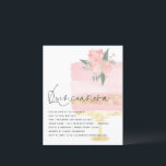 Lámina Invitación a Quinceanera del Pastel de Aceite de O<br><div class="desc">Invitación a Quinceanera de Pastel de Aceite de Oro Rosado. Un precio económico menor 4, 5" x 5, 6" alternativa. Disponible en un ALMACENAMIENTO DE TARJETAS SEMI GLOSS 110 lb que es la opción predeterminada (recomendada para invitaciones, similar al espesor de una postal), O UN ALMACENAMIENTO DE PAPEL DE LADO...</div>