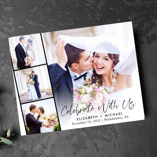 Lámina Invitación a recepción de boda de la tira fotográf (Subido por el creador)