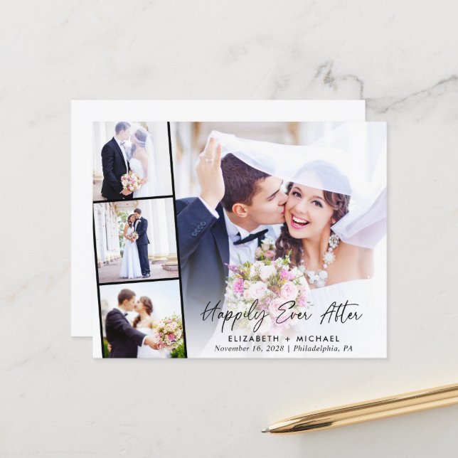 Lámina Invitación a recepción de boda fotográfica de pres (Anverso/Reverso In Situ)