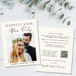Lámina Invitación a recepción de matrimonio con código QR