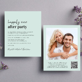 Lámina Invitación a recepción de matrimonio con código QR