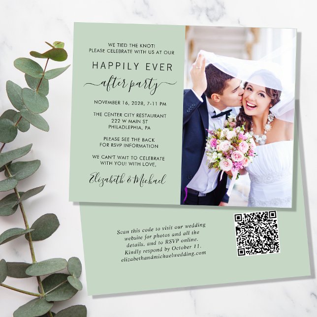 Lámina Invitación a recepción de matrimonio por código QR (Subido por el creador)