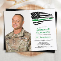 Invitación a retiro de foto de Personalizado milit