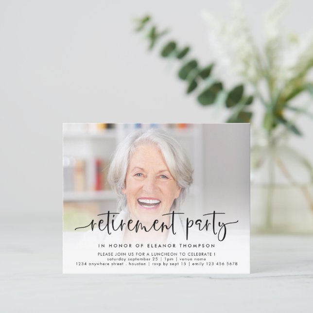 Lámina Invitación a retiro de guión de sobreposición de f (Anverso de pie)