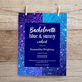 Lámina Invitación a soltera de fin de semana de Purpurina