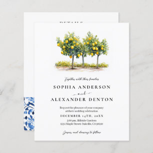 Lámina Invitación a todo en una boda para foto de árbol d